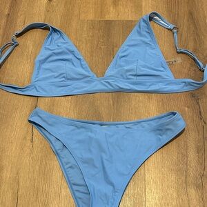 Blue Triangle Bikini Set